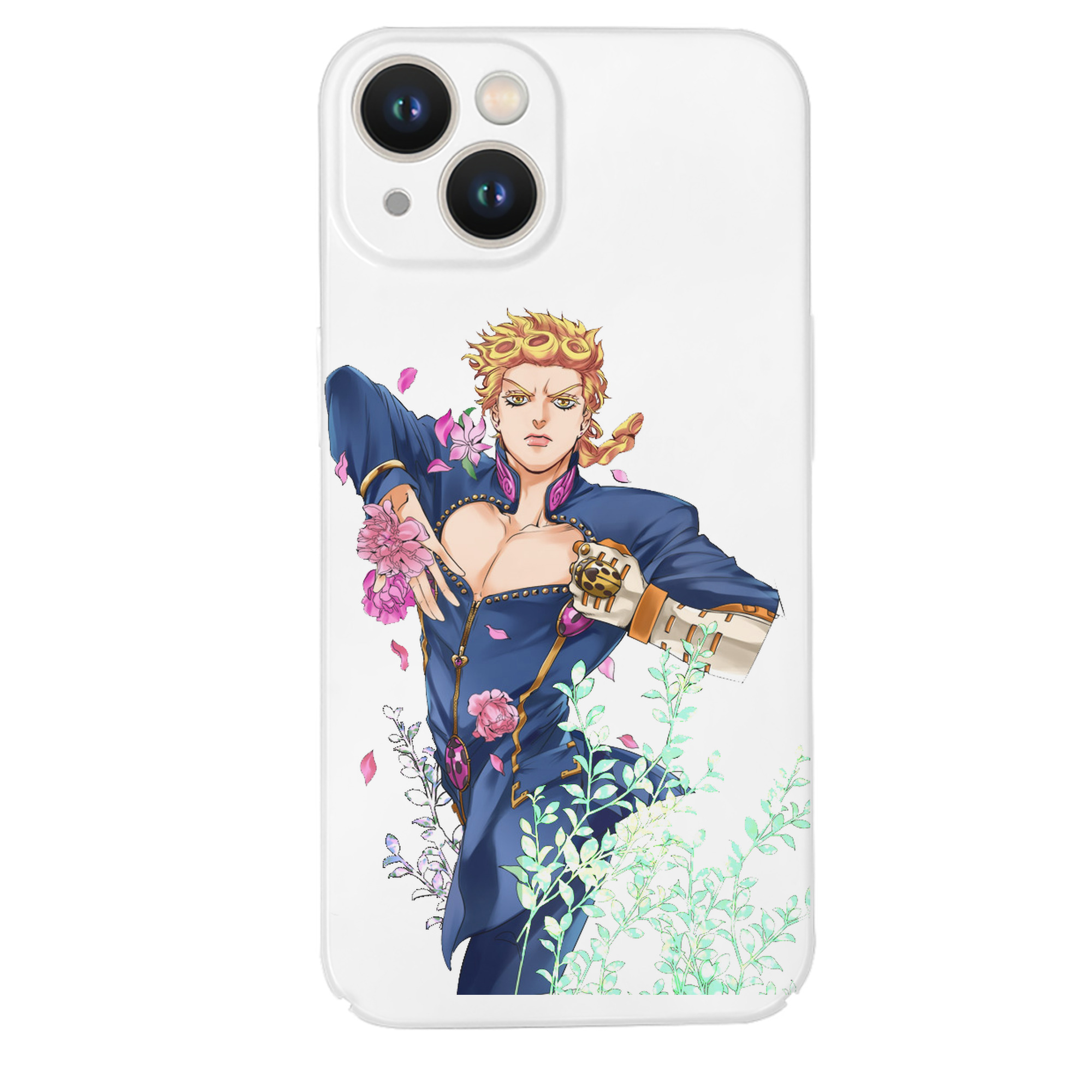 （画像用） ジョジョの奇妙な冒険 ジョルノ?ジョバァーナ JoJo's Bizarre Adventure Giorno Giovanna 【iPhone 14シリーズ対応】ハードケース